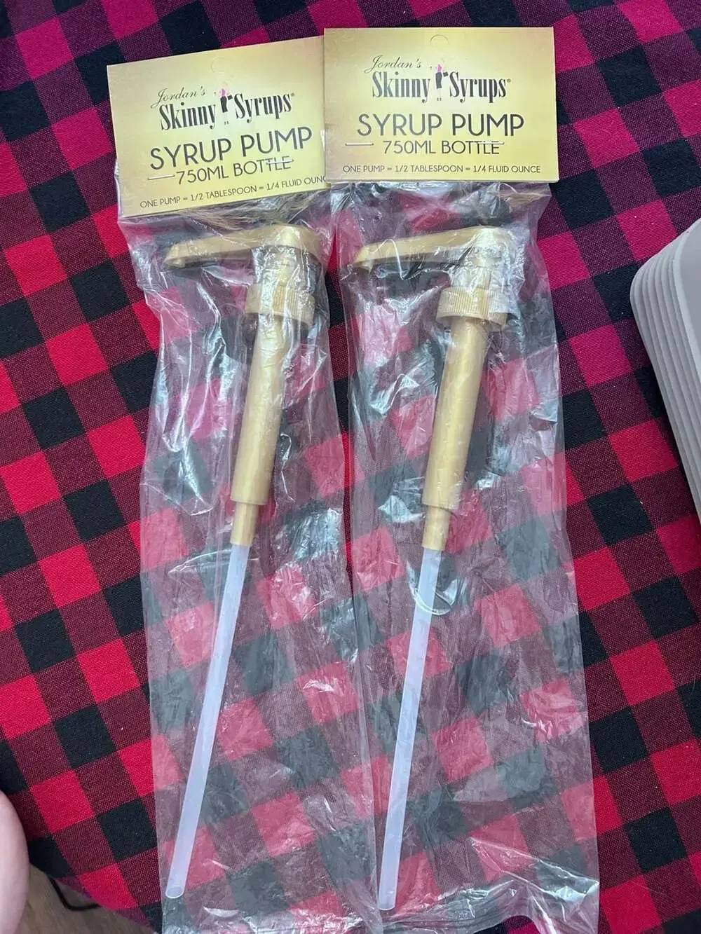 Jordan's Skinny Syrups Syrup Pump for 750ml Bottles (2 Pack)